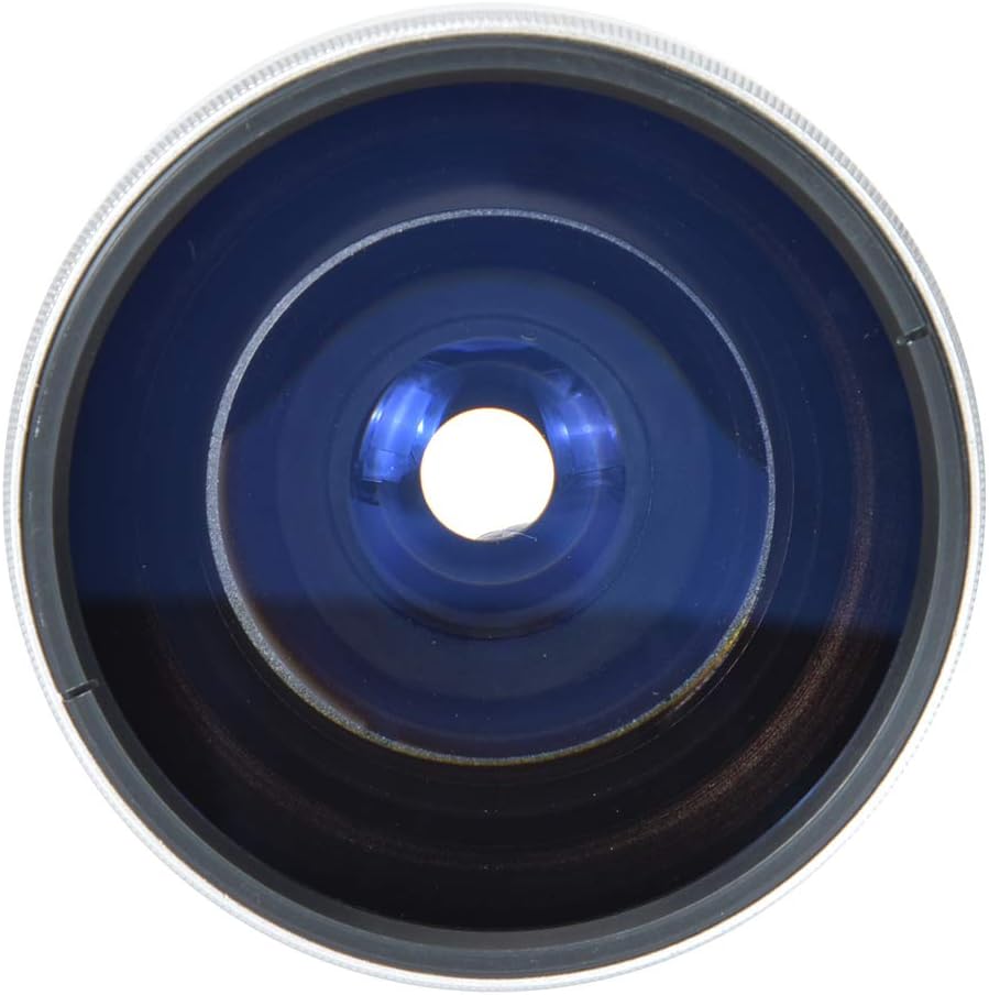 Acouto Fish Eye Lens for Camera 37mm 0.25X Super Fisheye Additional Lens for 37mm Caliber Camera Lenses Silver Aluminum Alloy - Image 8